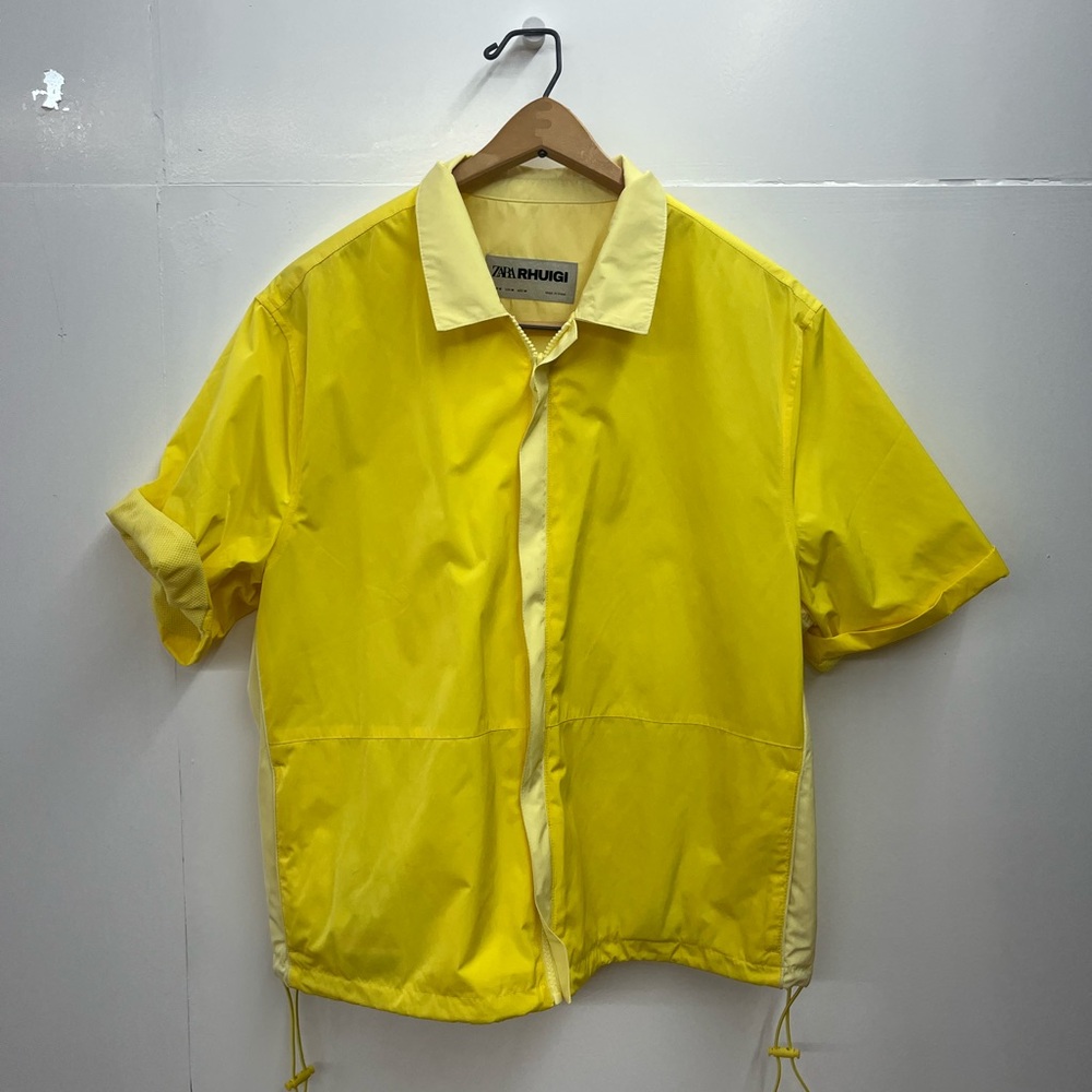 Zara Rhuigi Vibrant Yellow Windbreaker